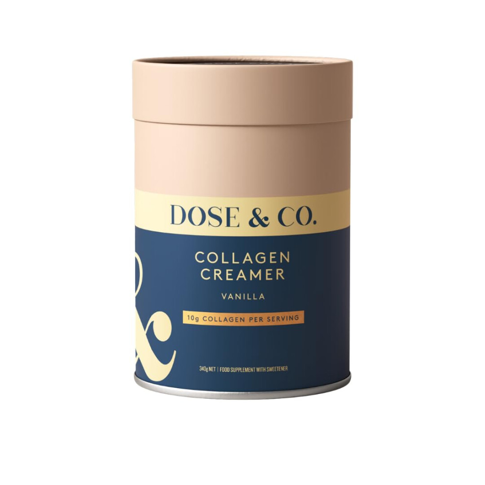 Photos - Vitamins & Minerals Dose & Co Vanilla Collagen Creamer â 340g | Bovine Hydrolysed