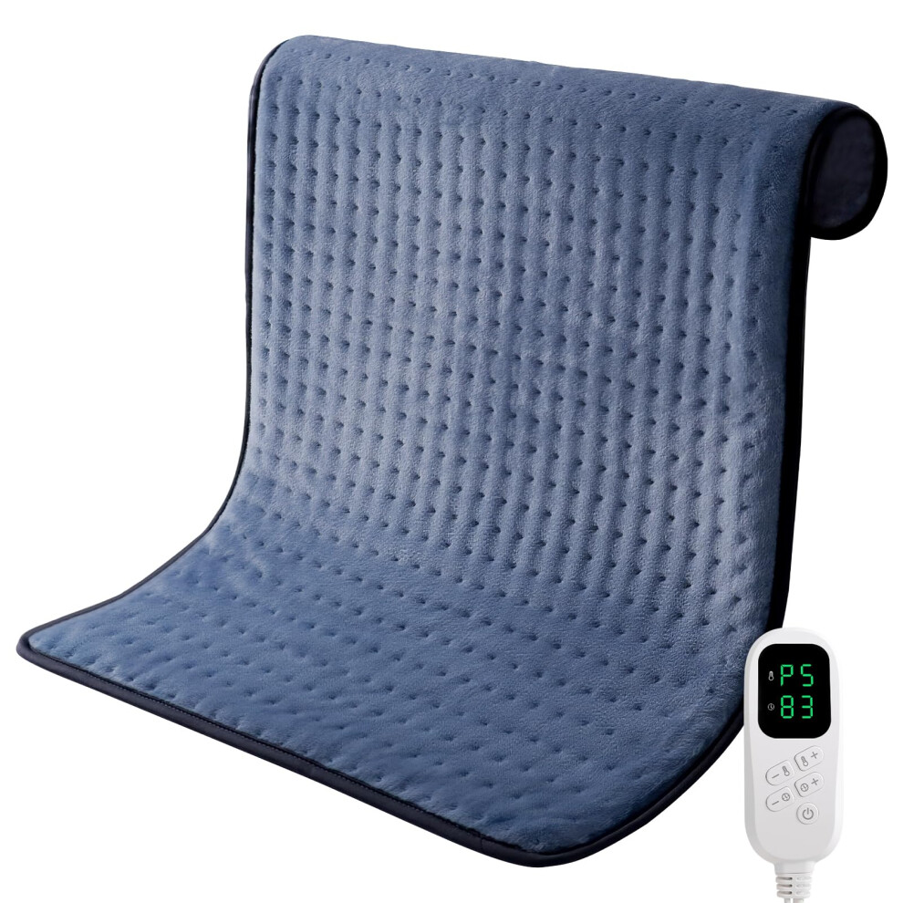 Kdti Heat Pad, 32"*24" Electric Heating Pad For Back Shoulder Neck, Fast Heating Technology, 6 Heat Level And 4 Timer Setting, Auto Shut Off, Ultra S