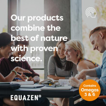Equazen Omega 3 & 6 Capsules, Brain & Cognitive Support, DHA, EPA & GLA, Clinically Researched 9:3:1 Formula, Tasteless & Odourless, Halal Certified
