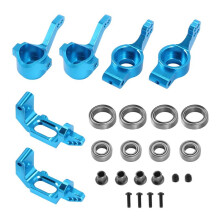 for 1/10 94123 94111 HSP Upgrade Parts 102010 102011 102012 02013 02014 02015 Bearing Aluminum Alloy Steering Hub Mount Set,