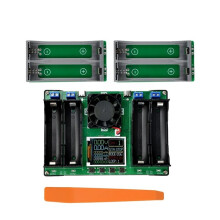 4-Kanaals Batterijcapaciteitsmeter met LCD-Display (MAh) voor Digitale Lithiumbatterijdetectie (18650/21700)