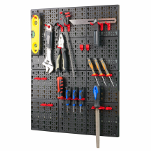 KCT 2 Pcs Plastic Wall Mounted Tool Board Storage DIY Organiser Garage Workshop Shed Shelves