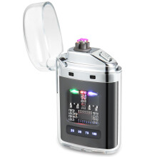 Accendino Plasma Windproof Doppio Arco Ricaricabile USB per Campeggio Escursionismo di AXHHTVCGY