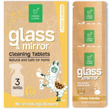 Green Llama Raam en Glas Navulling 3-Pack - Gecertificeerd Composteerbaar, Natuurlijke Oplossing