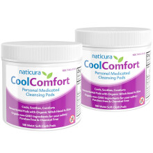 CoolComfort Persoonlijke Reinigingspads met Biologische Toverhazelaar en Aloë Vera - Natuurlijke Wipes voor Aambeien