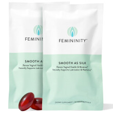 Femininity Smooth as Silk 60-Day Refill for Vaginal Dryness (120 Softgels) - Sea Buckthorn Oil with 365mg Omega 7 + Omega 3 and Omega 9