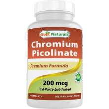 Best Naturals Chromium Picolinate Tablet, 200 mcg, 240 Count