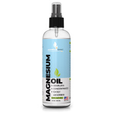 Spray di Olio di Magnesio Puro 12oz - Spray Topico di Magnesio Extra Forte - 100% Organico