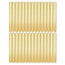 35 bâtonnets de glace en acrylique doré, réutilisables, pour gâteaux, à paillettes en vrac