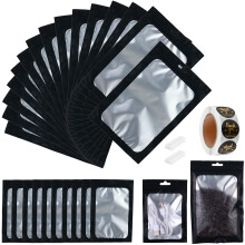 Paquete de 150 bolsas Mylar 10 x 14 in con ventana clara 1 Galón