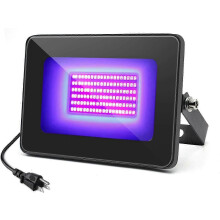 Projecteur UV 395 nm, étanche IP66, 30 W pour soirées fluo