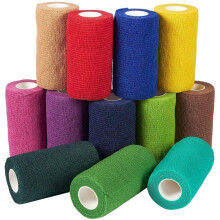 Juvale Bandages Cohésifs - Support de Compression & Tape Sportif - Bandes pour Chevaux & Chiens - Pansement