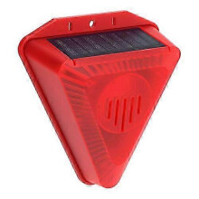 Lampe stroboscopique solaire extérieure avec alarme de sécurité sans fil intégrée