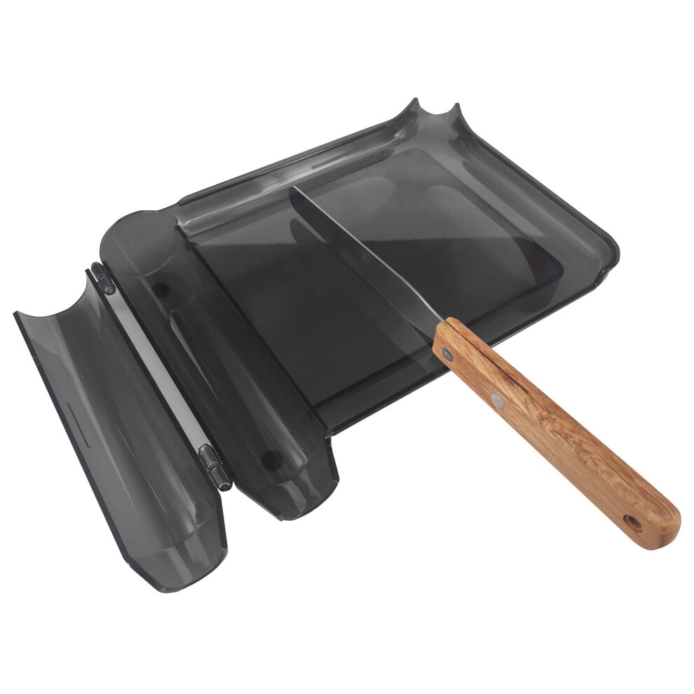 Medarchitect Right Hand Pill Counting Tray With Spatula (Black - Wood Handle)