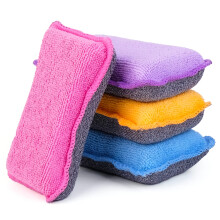 Éponges de Cuisine UPSTAR, Écouvillons en Microfibre, Non Rayant pour Vaisselle et Salle de Bain, Taille L, Lot de 4