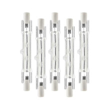 Ampoule halogène R7s 300 W, lot de 5, 118 mm, linéaire, à intensité variable, pour éclairage de projecteur
