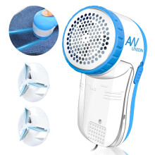 Stoffrasierer Lint Remover, AW union USB Betrieben, Entfernt Fusseln von Textilien - 70" Kabel - 2 Ersatzklingen