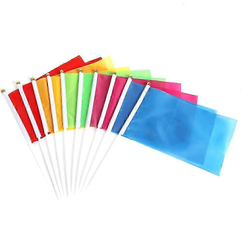 50 drapeaux africains, bleus et verts, drapeaux internationaux du monde, mini-drapeaux sur bâtonnet