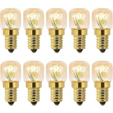 Lot de 10 lampes à sel 15W à incandescence blanc chaud pour four et réfrigérateur