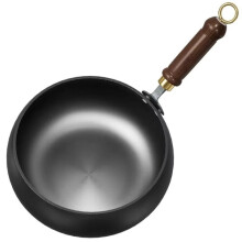 No Coating Nonstick Wok Non-Stick Cookware Stir Fry Pan Flat Bottom Frying Pan Camping