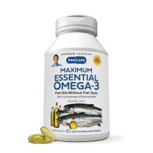ANDREW LESSMAN Omega-3 Esencial Máximo Menta - 360 Softgels - Aceites Omega-3 Ultra-Puros