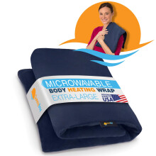SunnyBay Coussin Chauffant Extra Large Micro-ondes, 10x24 Pouces, FSA, Couverture en Fleece Lavable