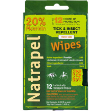 Toallitas Repelente de Insectos Natrapel Picaridin - 12 Horas de Protección