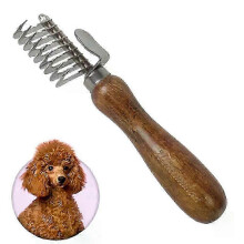 Curved Pet Comb for Dog and Cat Hair - Efficient Knot Remover Tool