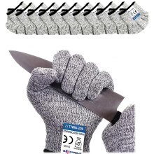 Dowellife Cut Resistant Gloves Food Grade Level 5 Protection, Safety Kitchen Cuts Gloves for Oyster Shucking, Fish Fillet Processing, Mandolin Slicing