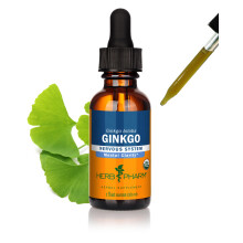 Herb Pharm Certified Organic Ginkgo Liquid Extract for Memory and Concentration - 1 Ounce (781468)