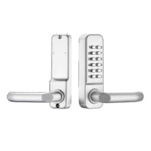 Waterdicht mechanisch deurslot voor houten deuren, sleutelloos combinatiesysteem.