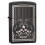 Zippo Zippo Slim Briquet Crânes Ailés, Ébène 1