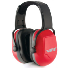 Jackson Safety Orejeras Reductoras de Ruido, Aislantes, Ajustables, 26dB NRR, Rojas, 20774