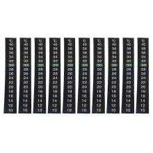 Temperatuurmeetstrips voor de kwekerij, 10 stuks 10-40C thermometer