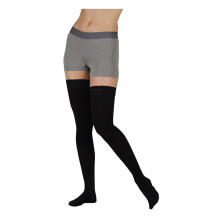 Juzo Soft 2001 Chaussettes de Compression Thigh-High 20-30mmhg, Noir, 3 (III) Régulier