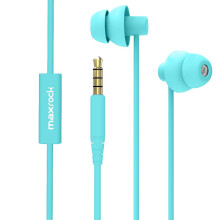 MAXROCK Auriculares para dormir, ultra suaves y ligeros con control de volumen y micrófono, M
