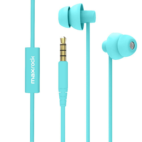 MAXROCK Auricolari per Dormire, Ultra Morbidi Leggeri con Controllo Volume e Microfono