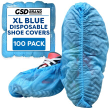 GSD Merk 100 Pack Extra Grote Blauwe Wegwerp Schoenhoezen