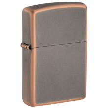 Zippo Briquet de Poche en Bronze Rustique