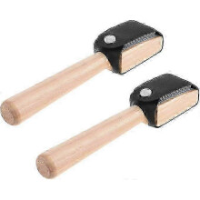 Brosse de nettoyage pour chaussures de danse à semelle en daim, lot de 2 brosses métalliques pour l'entretien des chaussures de salon