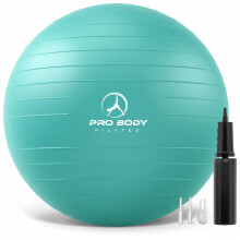 ProBody Ball Pilates Yoga - Ball d'Exercice Couleurs Fraîches pour Stabilité, Grossesse, Workout, Thérapie Physique, 65 cm