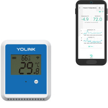 YoLink X3 Utomhus Temperatur- och Fuktighetssensor med Datalogger, 1/4 Mile Räckvidd
