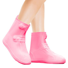 Waterdichte Schoenhoezen | Herbruikbare Galoshes voor Mannen en Vrouwen (Roze, 46-48)