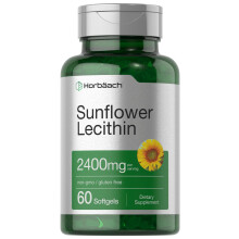Horbach Zonnebloemlecithine Softgel Capsules | 2400mg | 60 Tabletten | Natuurlijk Fosfolipiden