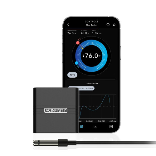 AC Infinity CLOUDCOM A2, Mini Temperatur- och Fuktighetsmätare med Bluetooth App