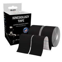 JLB Cinta Kinesiológica - 2 Rollos (16ft Cada Uno) - Adhesión Fuerte, Impermeable y Resistente al Sudor