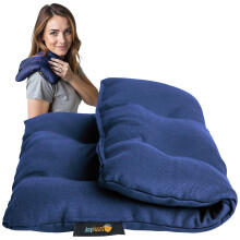 Coussin Chauffant en Sable de Lave 4 lbs avec Tissu en Coton Biologique, Soulagement des Douleurs