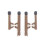 Postes de remplacement 4 pcs/bras de guide pour casques et écouteurs 3M Peltor Comtac (Tan) 1