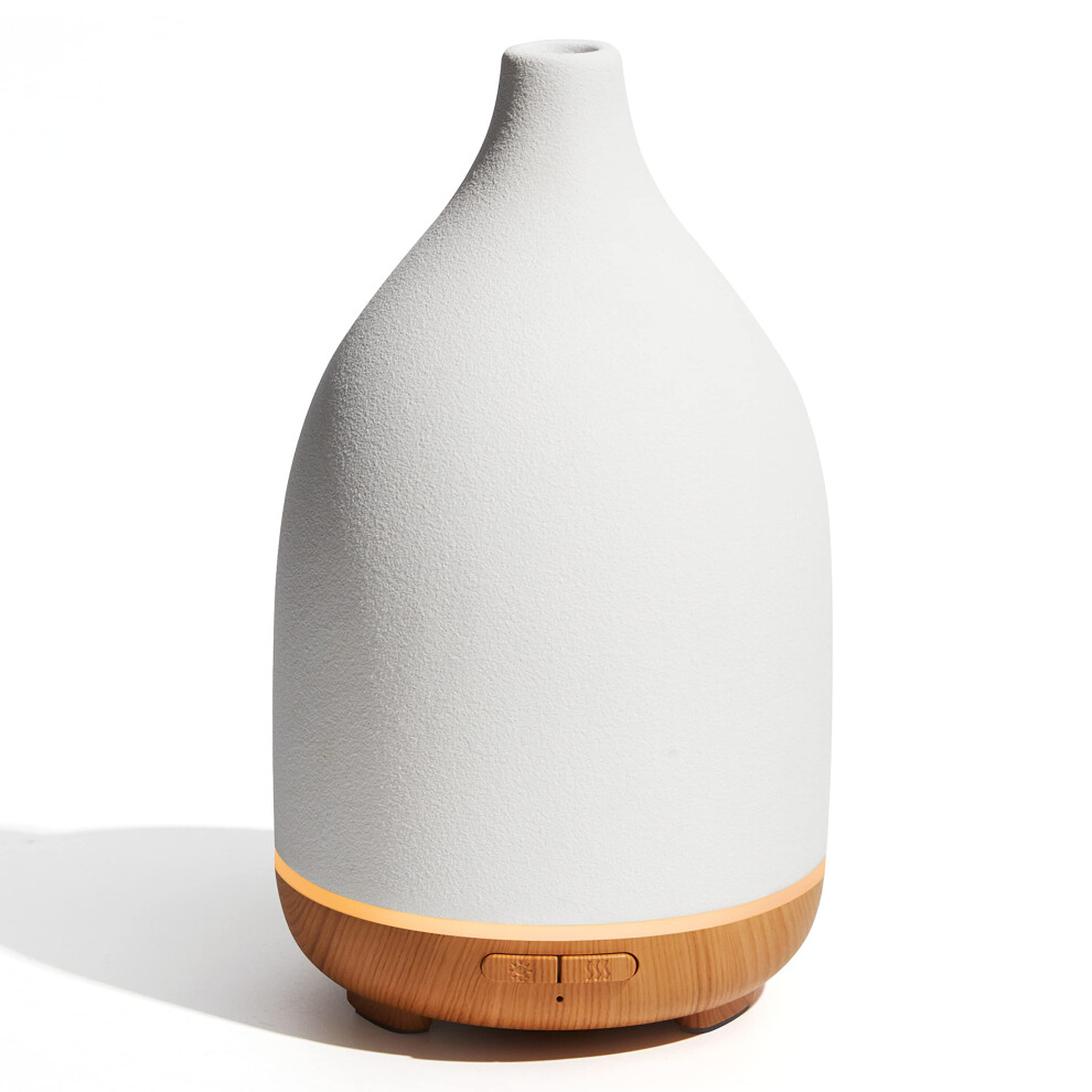 Innogear Oil Diffuser, 150Ml Ceramic Diffuser For Essential Oils Handcrafted Aromatherapy Diffuser Ultrasonic Cool Mist Humidifier With 2 Mist Modes W