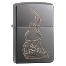 Zippo Briquet de Poche Éléphant Zentangle